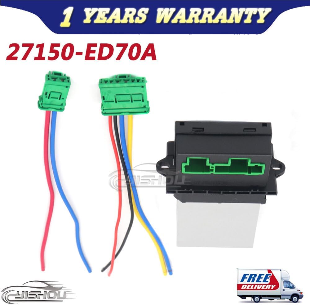 ya 4 8.10 Heater Control Blower Motor Resistor 27150-ED70A New for Nissan Versa 2007-2011