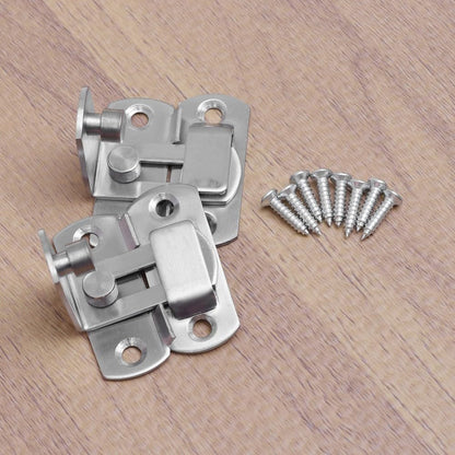 ya 26 10.21 baidi 2 Pcs 3 Inch Door Latch Bolt Stainless Steel 90 De Sliding Door Lock