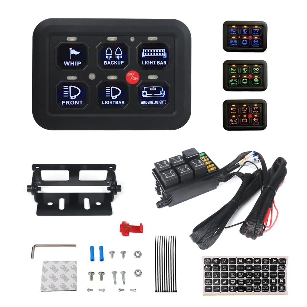 ya 3 8.24 baidi 6Gang Switch Panel Universal Circuit Control Relay System Box Automatic Dimmable
