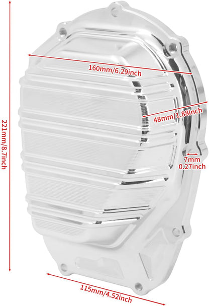 ya 2 8.15 Chrome Side Cam Engine Cover Fit for Harley Touring Road Electra Glide 2017-2023
