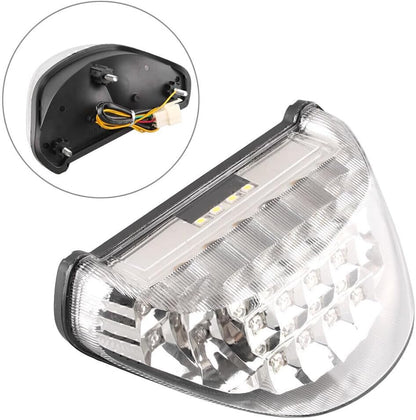ya 10 9.16 zhengce LED Tail Light Brake Turn Signal Lamp Fit for Kawasaki ZX12R 2000-2005 Clea