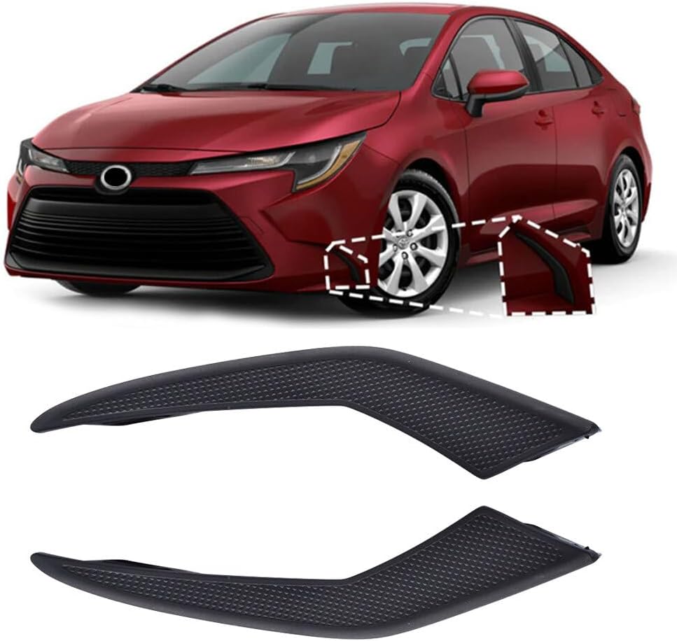 ya 9 10.24 Fit 2020-2022 for Toyota for COROLLA LE XLE Sedan Fog Light Cover Bezels Left Right Pair