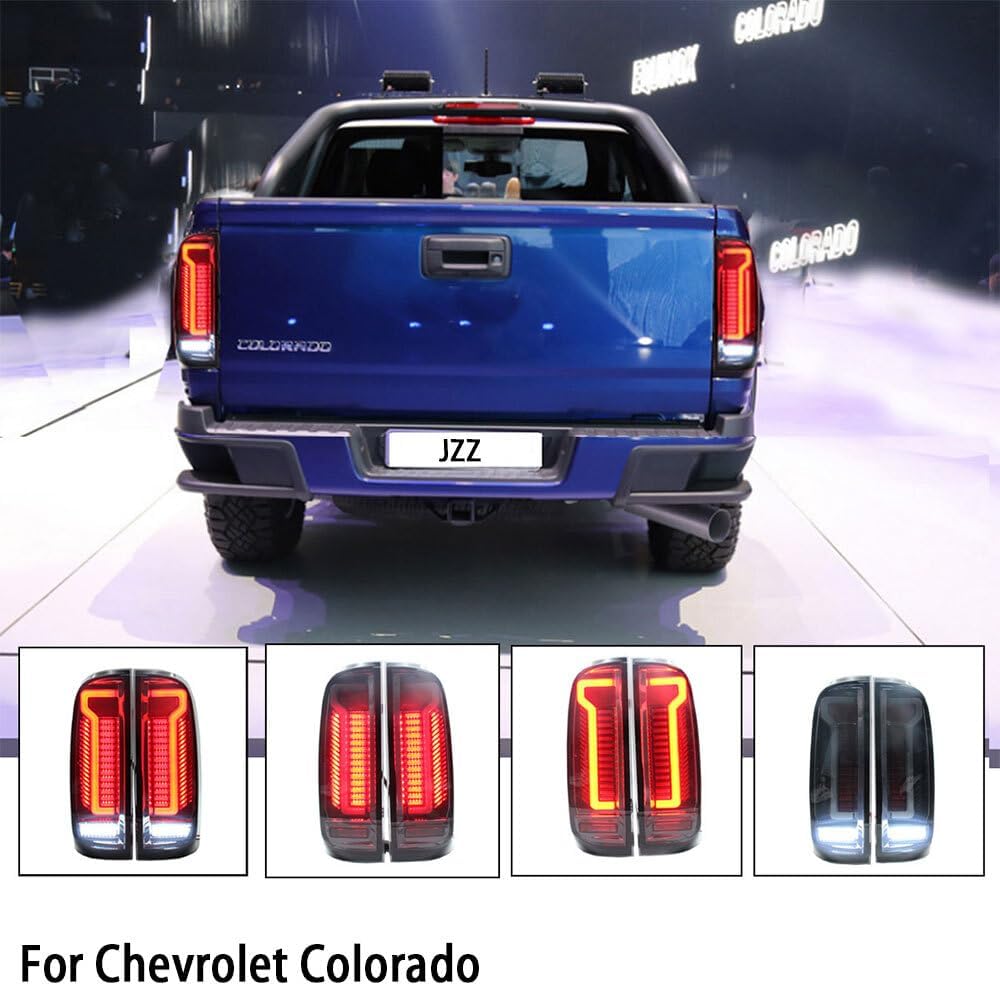 ya 7 8.24 baidi LED Tail Lights For 15-21 for Chevy Colorado & for GMC Brake Stop Smoked Lamp 2PCS