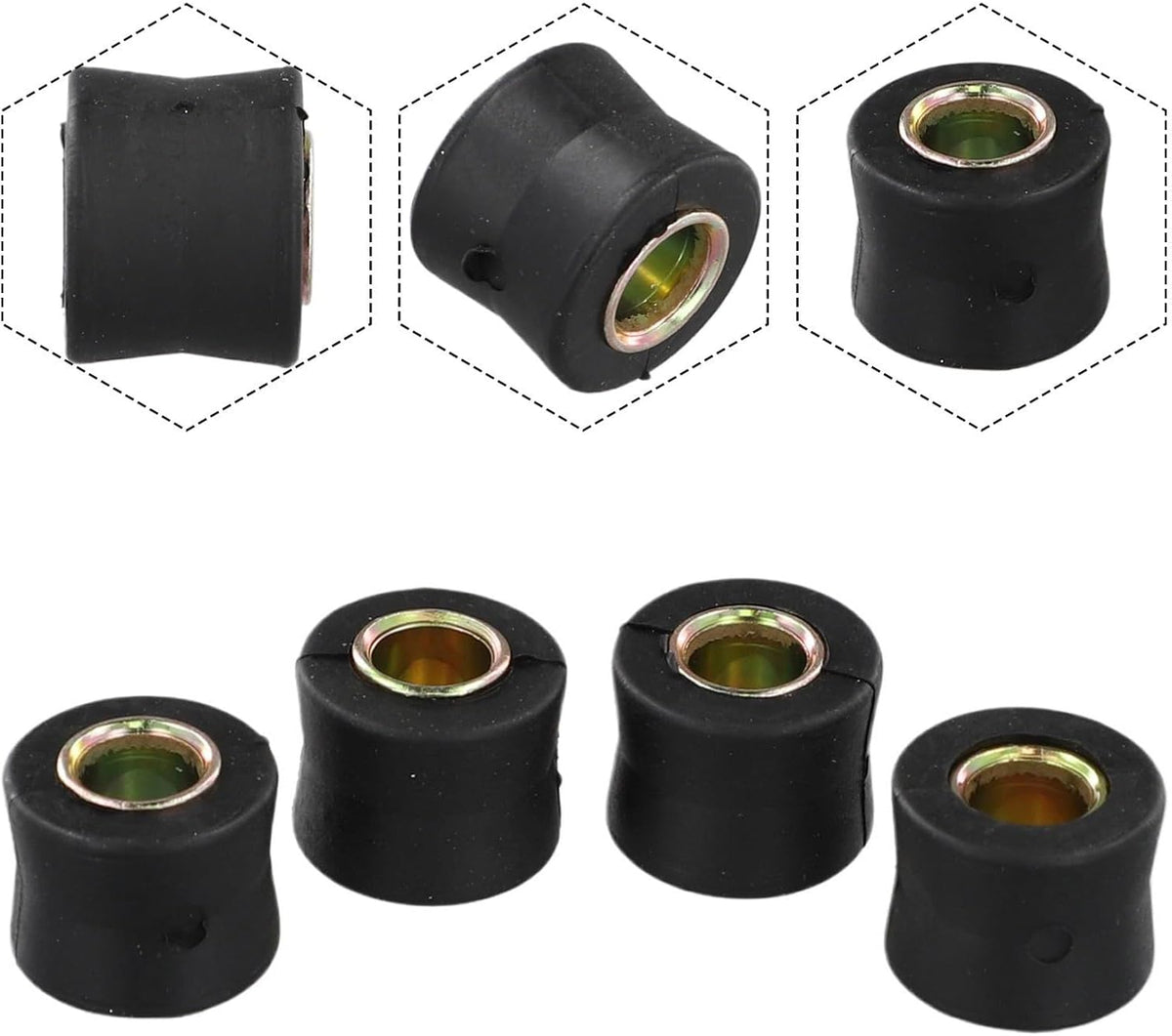 ya 14 9.20 zhengce 4x 10mm Rubber Shock Absorber Suspension Bushes Brush For Quad Dirt Bike Fo-1