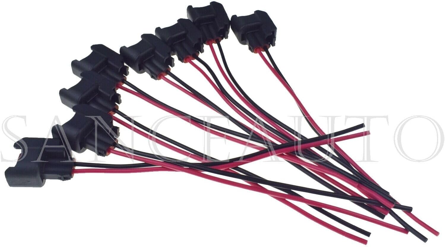 ya 2 8.15 8-piece fuel injector wiring harness connector tail braid S824 S-824 1P1344 WPT-1051 PT2160