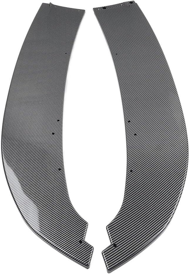ya 2 8.15 Front Bumper Spoiler Lip for BMW 3 Series E90 E91 M Sport LCL Carbon Fiber Black