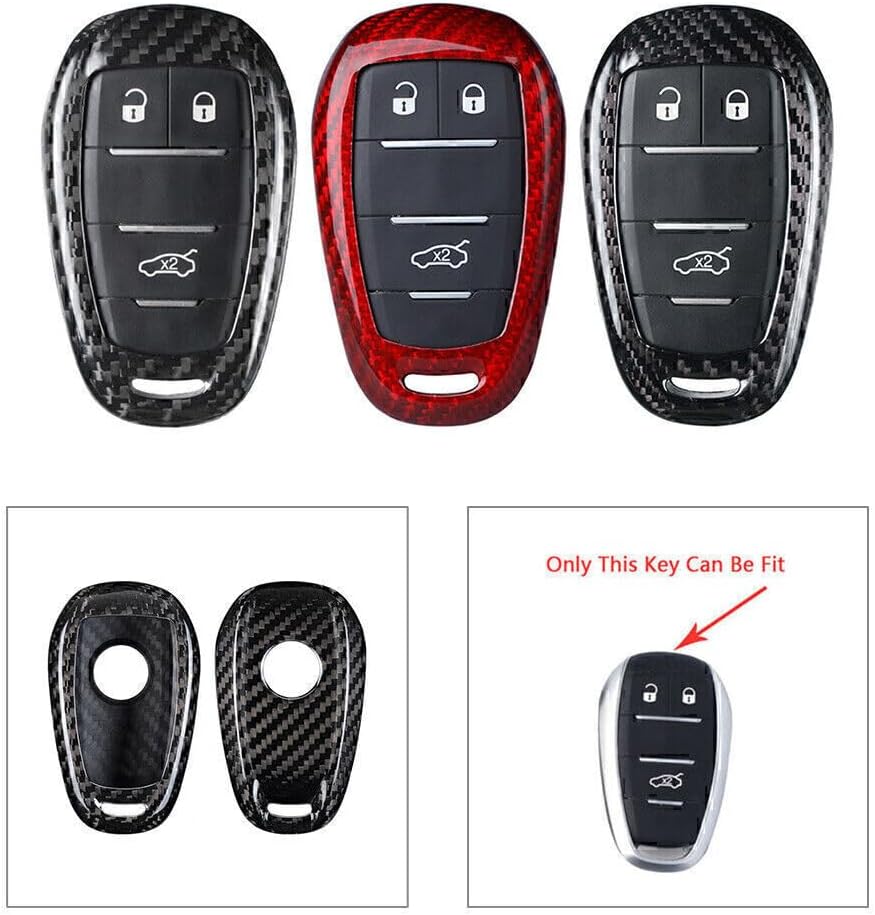 ya 5 8.24 baidi for Smart Remote Key Fob Shell Cover Case Carbon Fiber for Alfa Romeo Stelvio Car