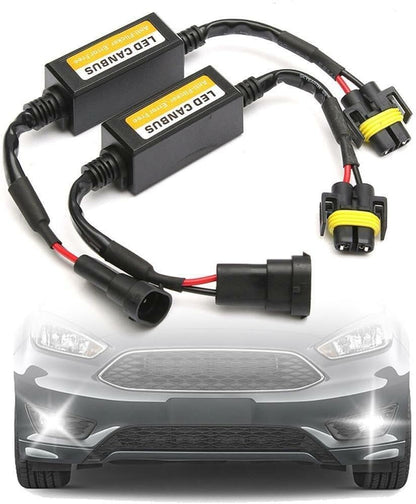 ya 4 8.14 2X LED H11 Headlight Canbus Error Anti-Flicker Resistor Canceller-Decoder