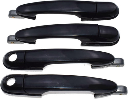 ya 4 8.8.2 Interior Exterior Door Handle Front and Rear L & R for 05-09 for Hyundai for Tucson 8-Piece Set 