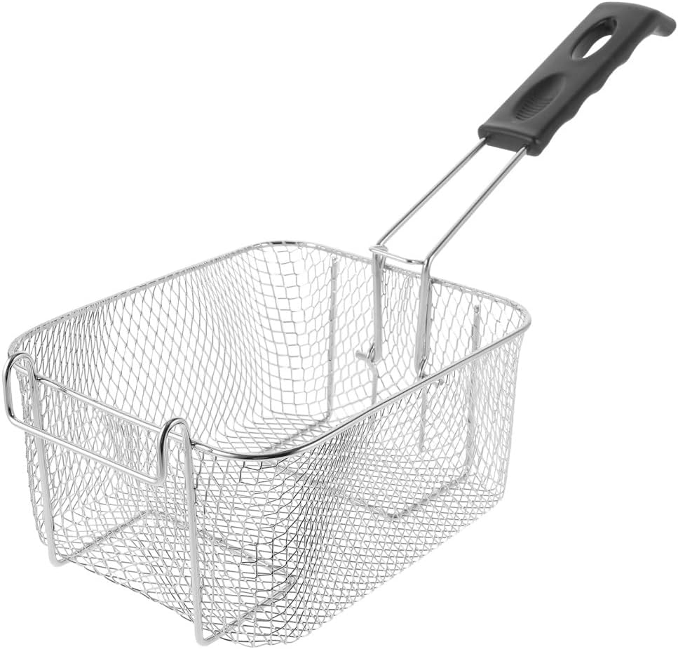 ya 14 9.20 baidi 2 Count Stainless Steel Frying S n Deep Fat Fryer Strainer Drain Basket-1
