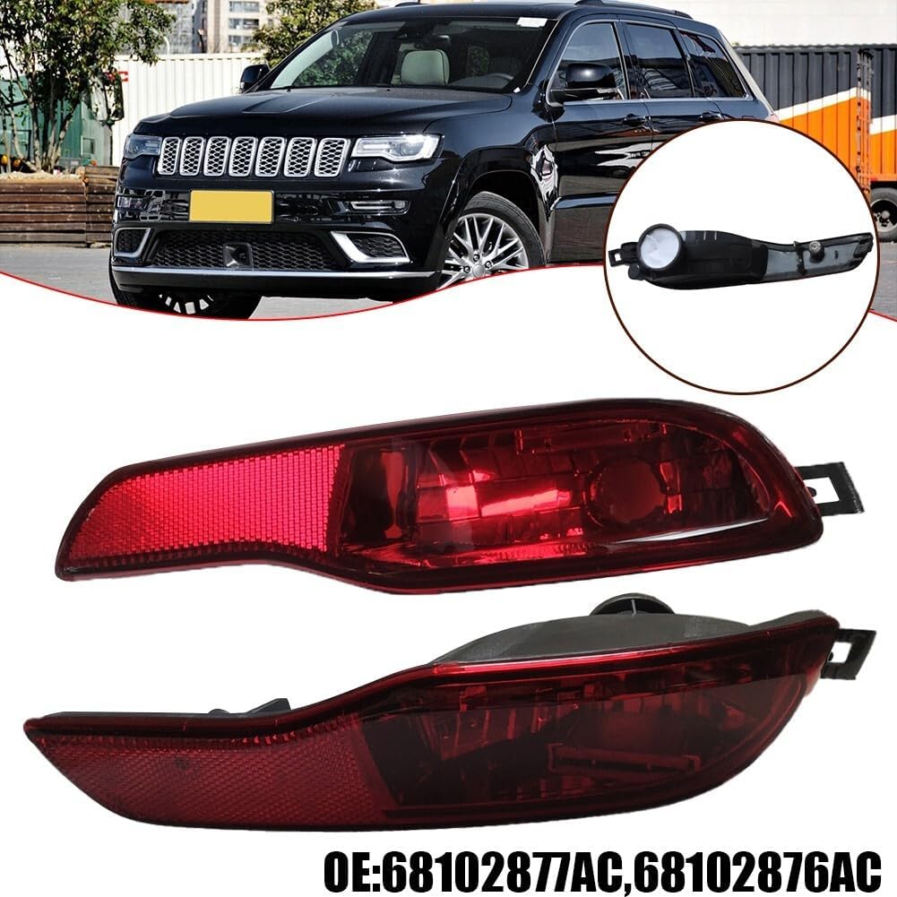 ya 13 9.15 baidi 1 Pair Car Rear Bumper Lights Housing Without Lamp Bulb For Cherokee 2014-2018