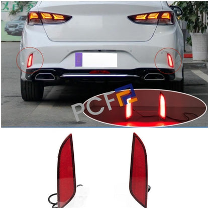 ya 4 8.8 For 2018 2019 for Hyundai Sonata LED Rear Bumper Reflector Brake Tail Fog Light Lamp