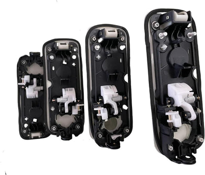 ya 5 8.10 Silver Door Handles Front & Rear Set 4Pcs Fits 2017-2020 for Ford F-250 F-350