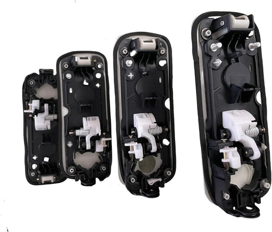 ya 5 8.10 Silver Door Handles Front & Rear Set 4Pcs Fits 2017-2020 for Ford F-250 F-350