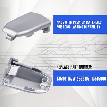 ya 2 8.15 2 x Front Door Handle Lock Cylinder Cover for 2015-2019 for Cadillac for Escalade Chrome