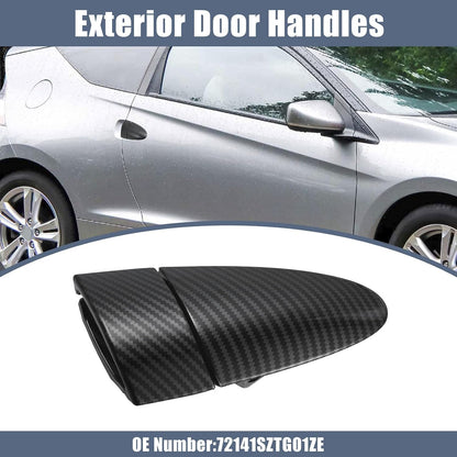 ya 2 8.15 Front Right Car Exterior Door Handle Carbon Fiber Pattern for Honda CRZ 2011-15