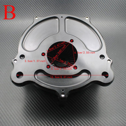 ya 5 8.10 Black Air Cleaner Air Filter Red Element Fit for Harley Dyna 00-17 Touring 00-07