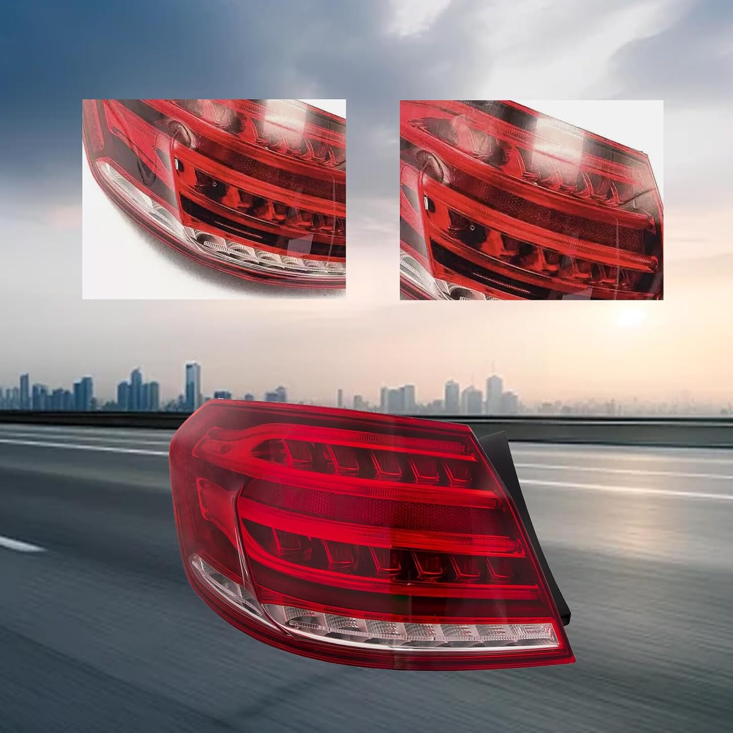 ya 4 8.10 Tail Light LED Left Driver 4-Door Sedan for Mercedes-Benz E-Class W212 2014