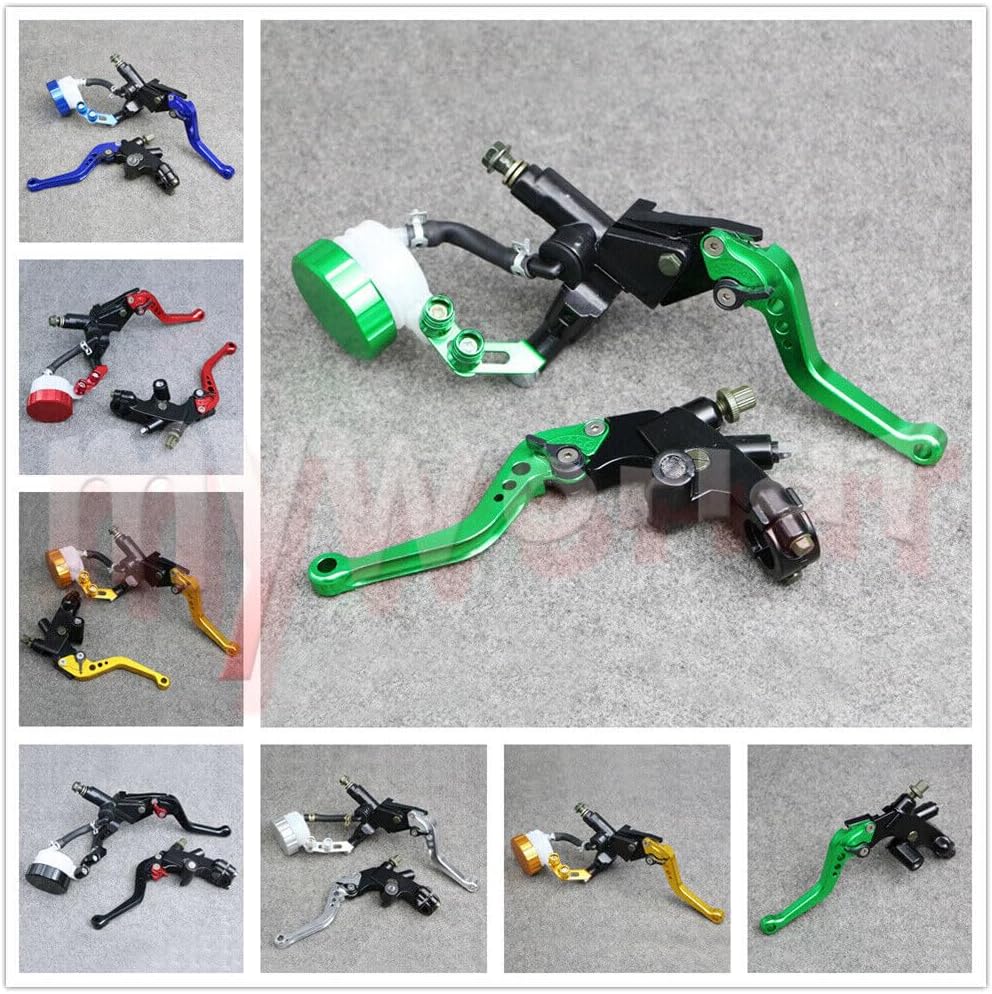 ya 2 8.15 Fit for Kawasaki Clutch Brake Levers 22mm Master Cylinder Reservoir Set