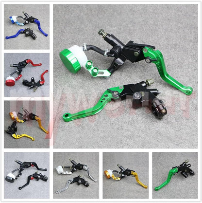 ya 2 8.15 Fit for Kawasaki Clutch Brake Levers 22mm Master Cylinder Reservoir Set