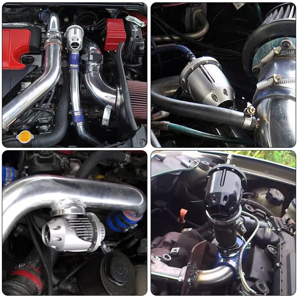 ya 4 8.24 baidi For HKS 2 SQV2 SSQV Aluminum Turbo Blow Off Valve w/Direct Fit Adapter Black
