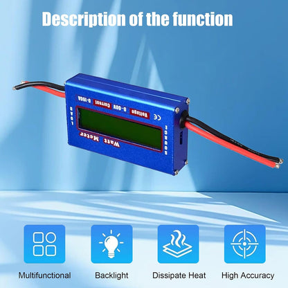 ya 16 10.20 baidi Digital Monitor LCD 12V 24V Volt Amp Watt Meter RC Battery Solar Power Analyser