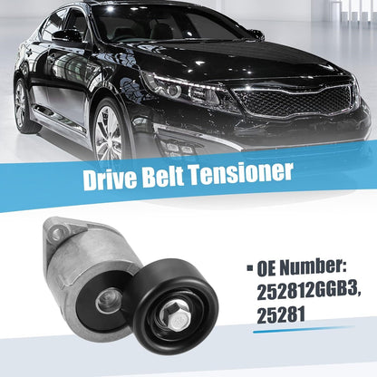 ya 10 9.16 baidi 252812GGB3 Belt Tensioner Pulley Assembly for 2015-2019 for Hyundai & for Kia 2.0L 2.4L