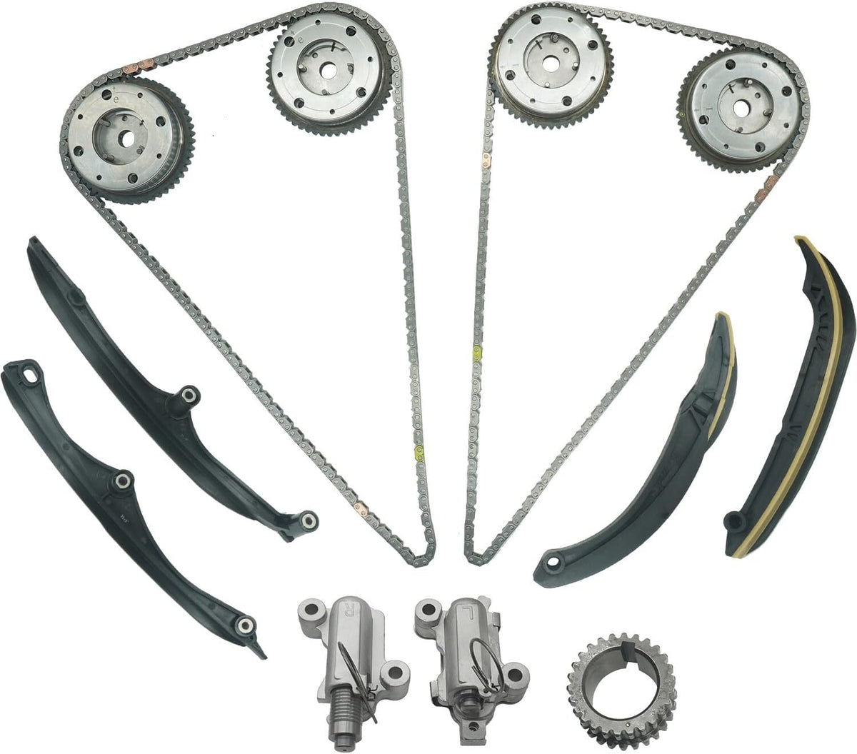ya 9 10.24 Timing Chain Kit and VVT for 2017-2023 for Ford F150 Expedition for Lincoln for Navigator 3.5L