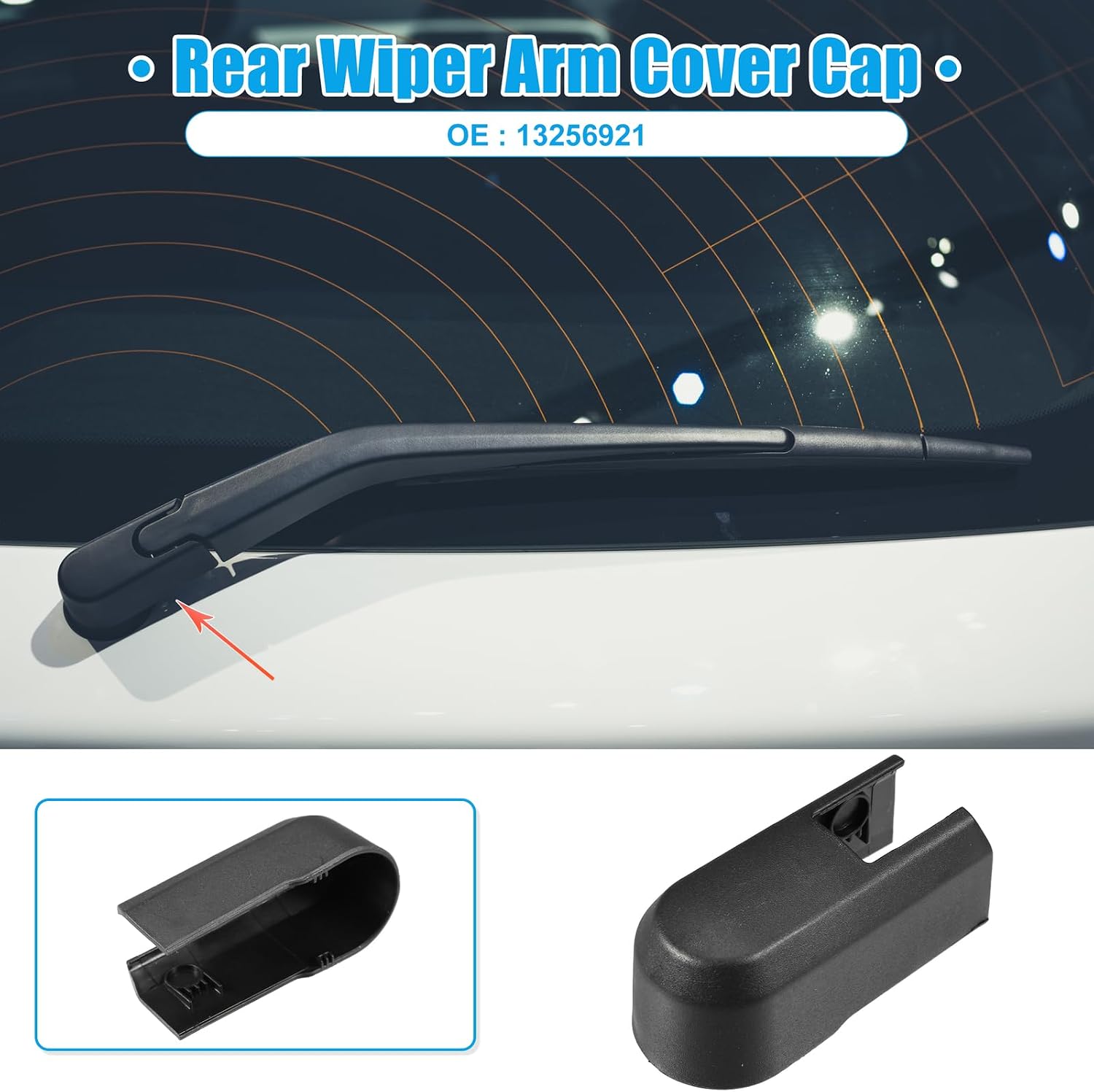 ya 2 8.15 13256921 Car Rear Win for DS hield Wiper Arm Cover Cap for Buick Regal TourX 2018-2020