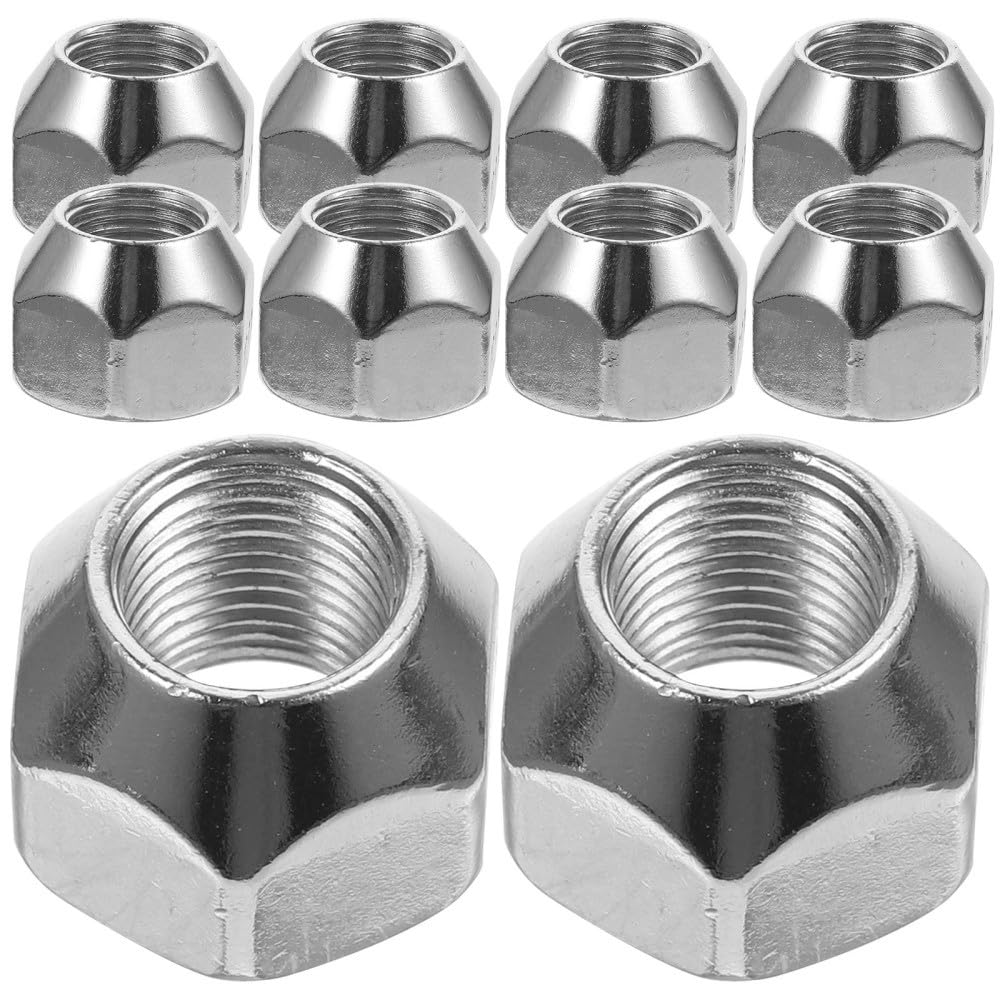 ya 13 9.15 baidi 10 Pcs Tire Nut Lug Nuts Set Closed End Locking Wheel for Trailer