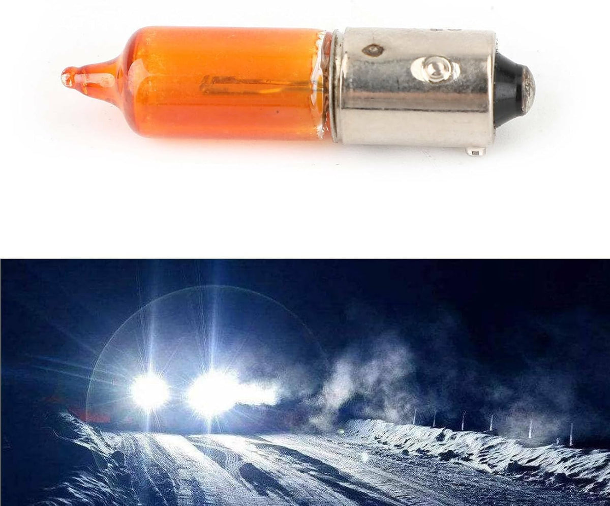 ya 4 8.8 For 12146 Hy21W 12V 21W Turn Signal Halogen Light Bulb Amber Baw9S U1