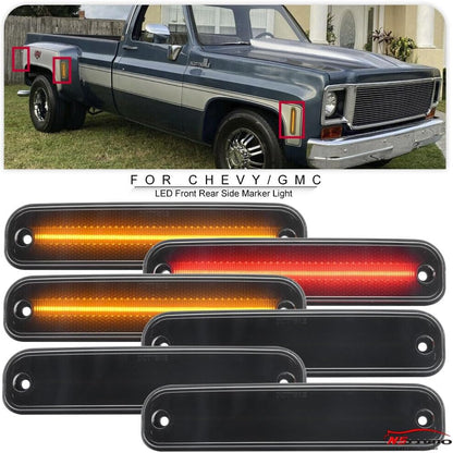 ya 7 8.24 baidi For 73-80 for Chevrolet for GMC C/K Series C30 K30 C3500 K3500 Truck LED Side Marker Lights 