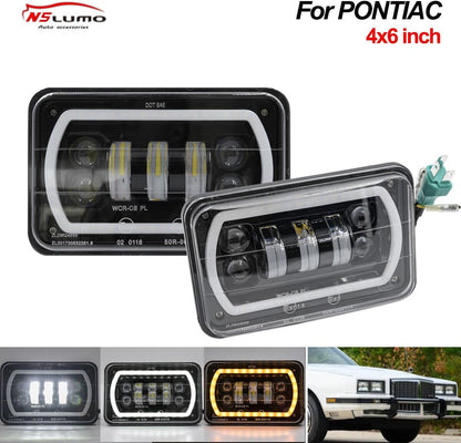 ya 7 8.24 baidi LED High/Low Beam DRL Turn Signal Daytime Running Lights for 76-87 for Pontiac Grand Prix 