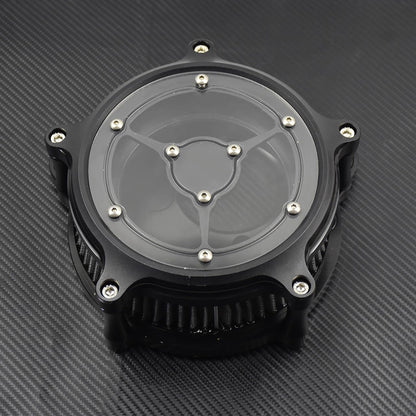 ya 5 8.10 Black Air Cleaner Gray Air Filter System Fit for Harley Touring 17-19 Softail 18