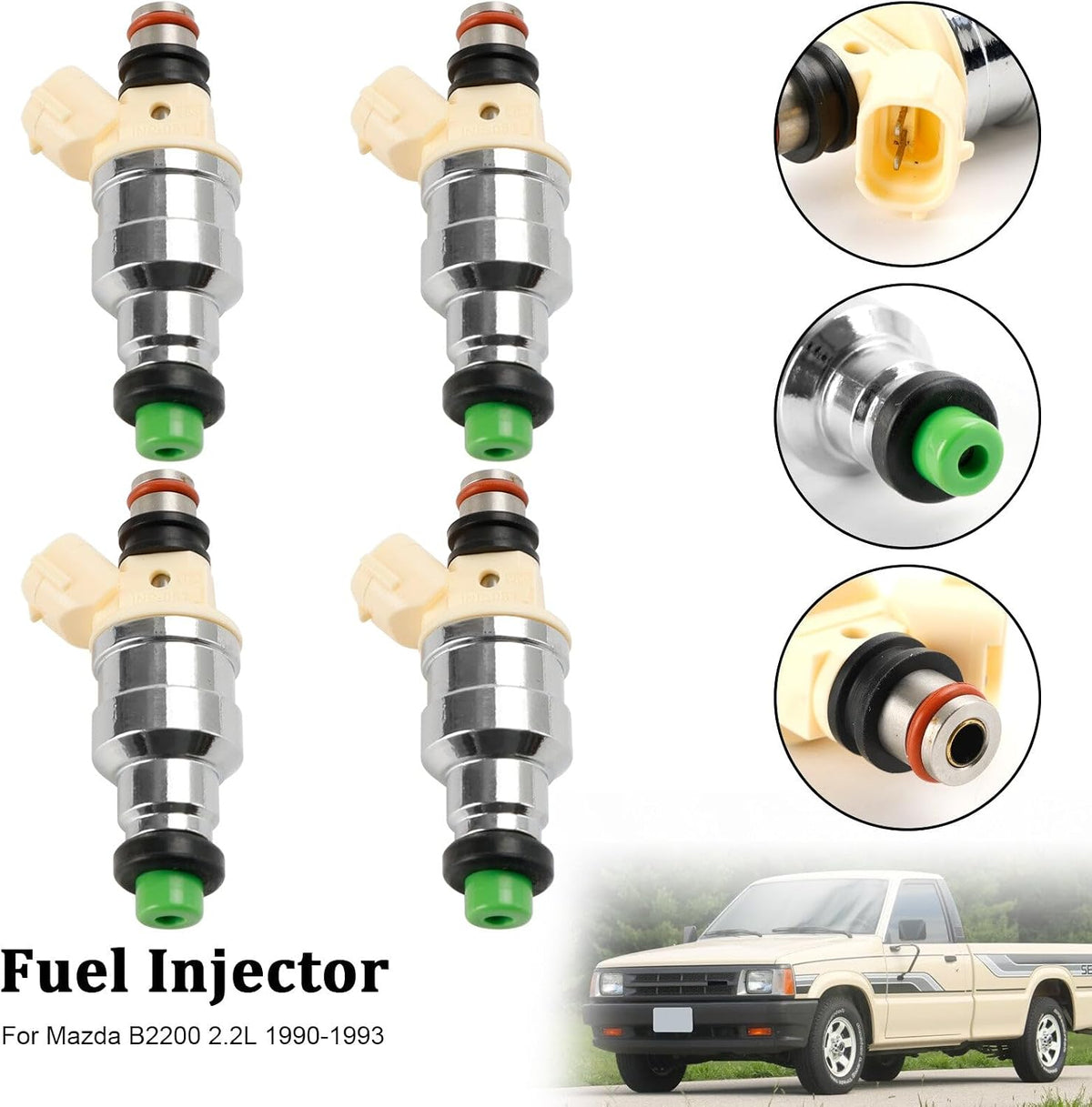 ya 14 9.20 zhengce 4PCS Fuel Injector INP-081 for Mazda B2200 2.2L 1990-1993 F2G8-13-250-1