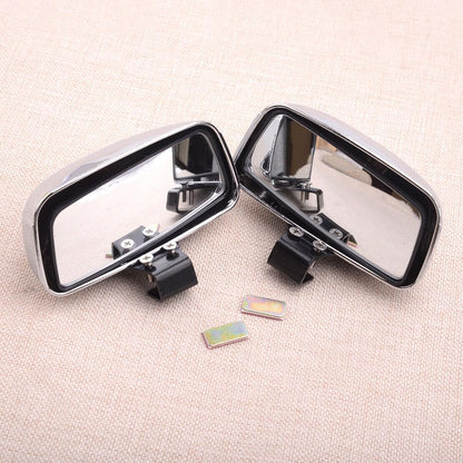 ya 9 10.24 1 pair silver universal blind spot wide angle rearview mirror for cars truc