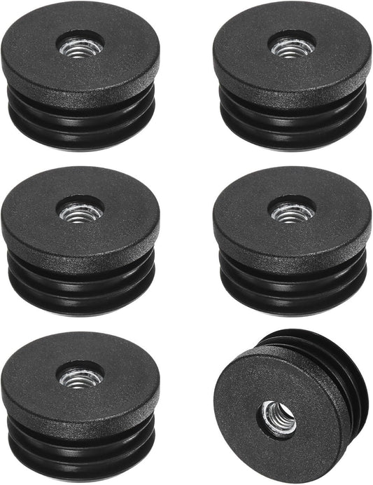 ya 26 10.21 baidi 6-Pack Inserts for Round Tubes with M8 Thread, 1.5 (38mm) OD Plastic Tube