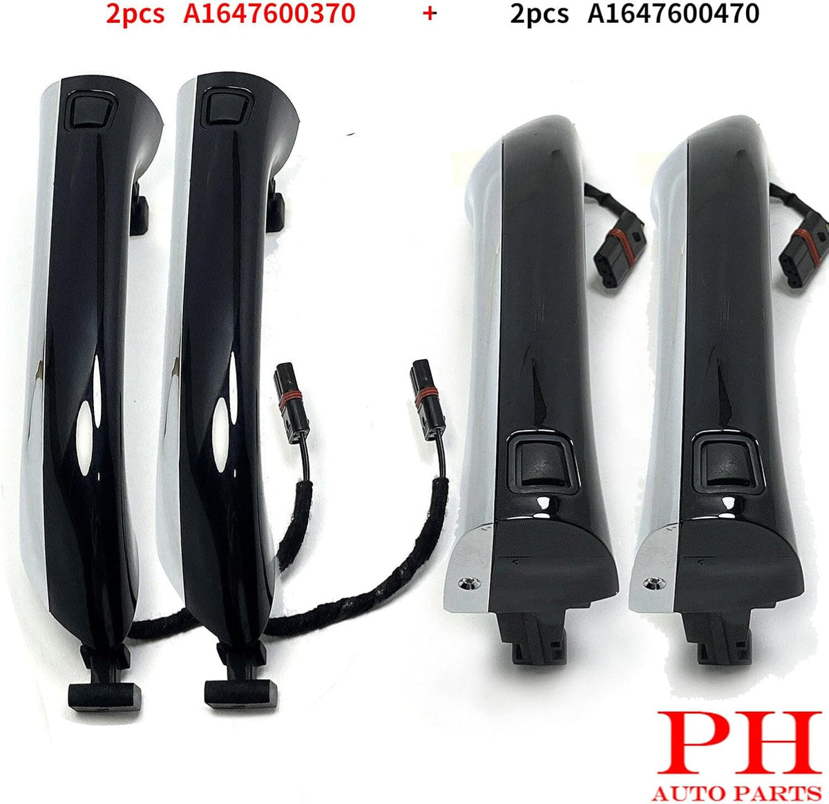 ya 10 9.16 baidi 4PCs Front Left/Front Right+Rear Left/Rear Door Handle for for Benz W164 GL550 New
