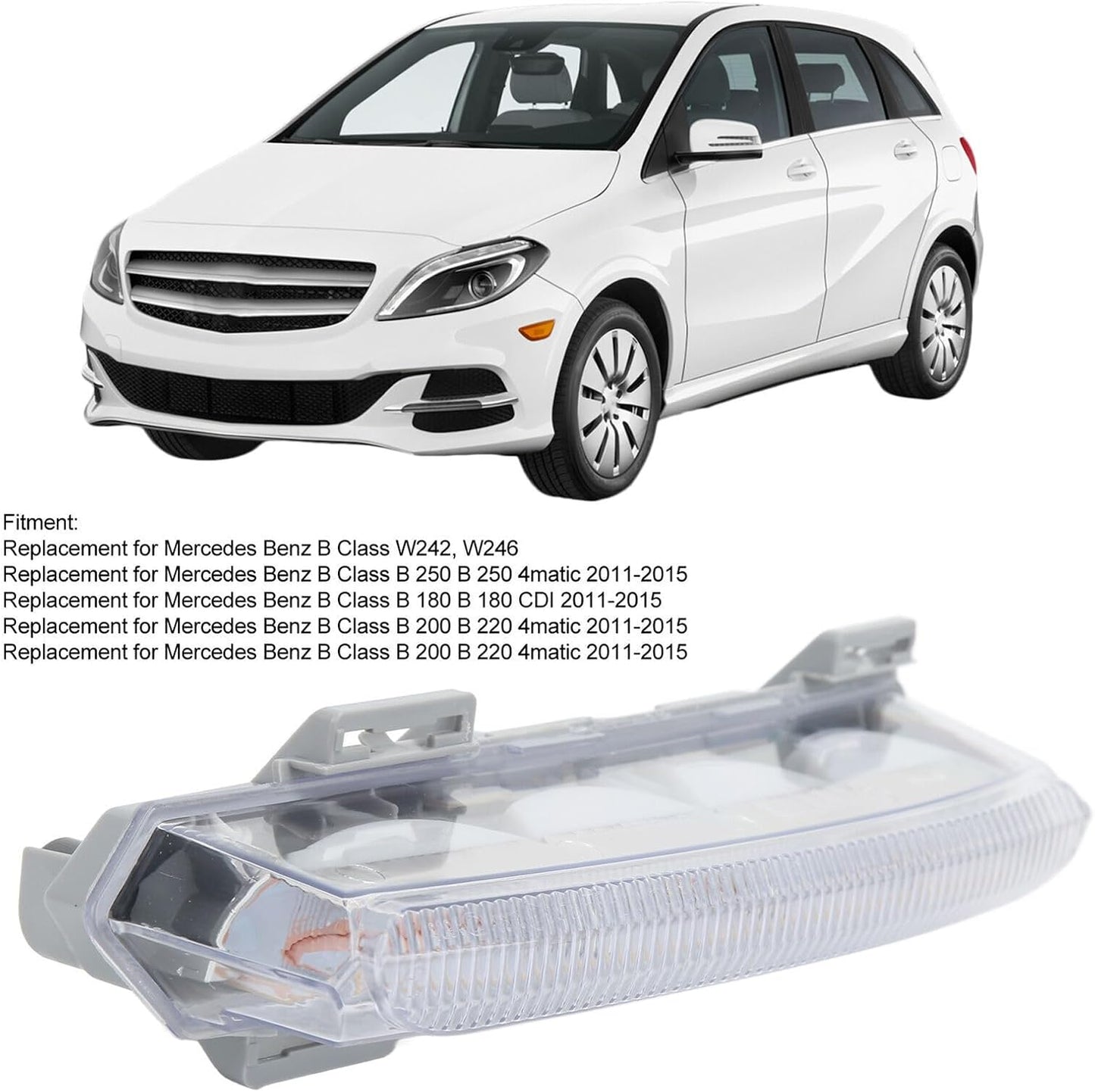 ya 7 8.24 baidi Daytime Running Light Right For MERCEDES W242 W246 2049069200 OE