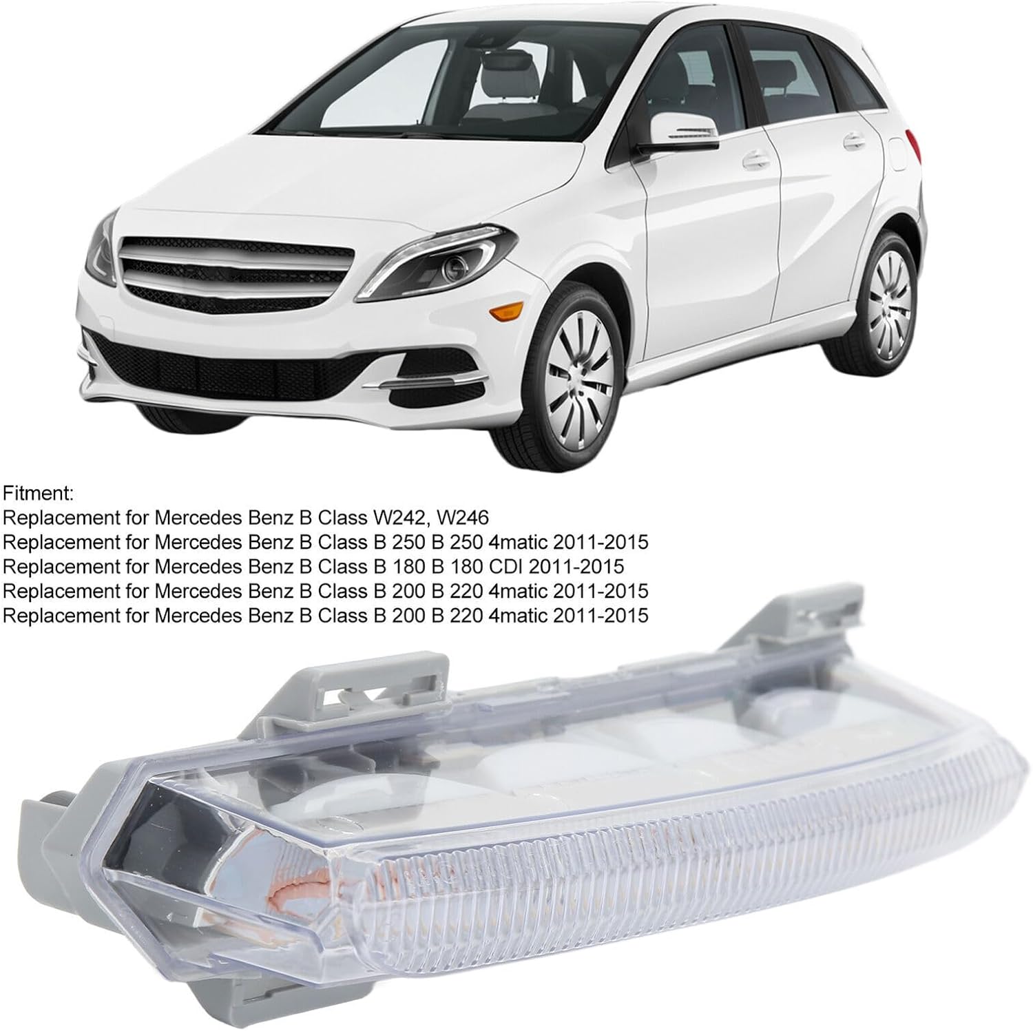 ya 7 8.24 baidi Daytime Running Light Right For MERCEDES W242 W246 2049069200 OE