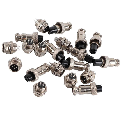 ya 16 10.20 baidi 10 Set GX12 4Pin 12mm Aviation Plug Male Female Metal Socket Connector Parts