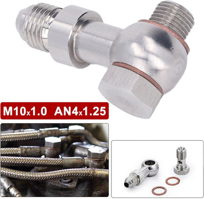 ya 4 8.14 Hot Oil Feed Banjo Bolt Kit Turbofor Charger Restrictor Part For 1 10 4G63T 4B11T