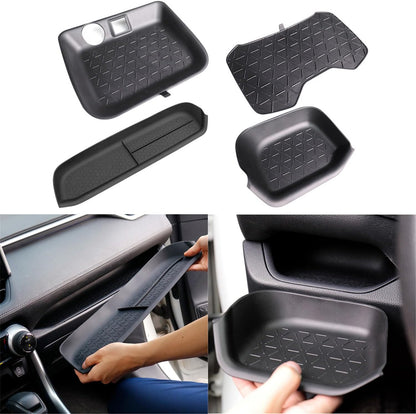 ya 6 8.24 baidi for Toyota for RAV4 2020-2022 Water Cup Holder Storage Box Insert Tray Mats Pad 4PCS