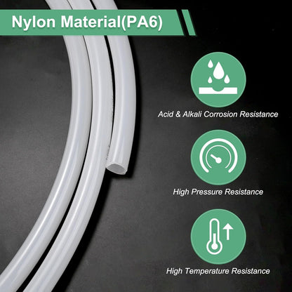 ya 14 9.20 baidi 1.5 m Nylon Hose Tube, 11x14mm(IDxOD) PA6 Pneumatic Air Tubing Translucent-1