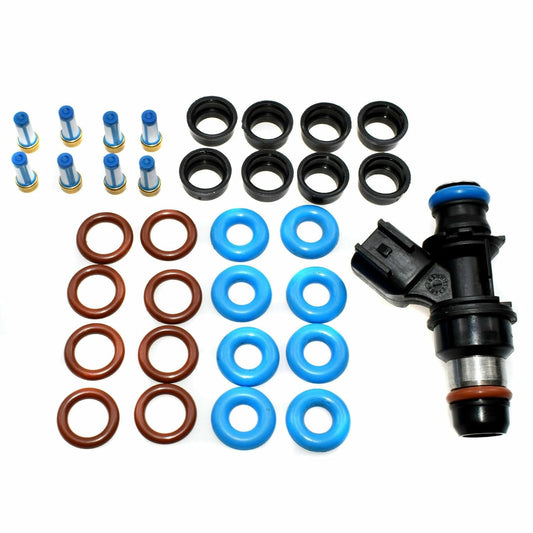 ya 4 8.8 Fuel Injector Reconstruction kit O-Ring Filter Pivot v8 for Chevrolet for GMC 25317628 