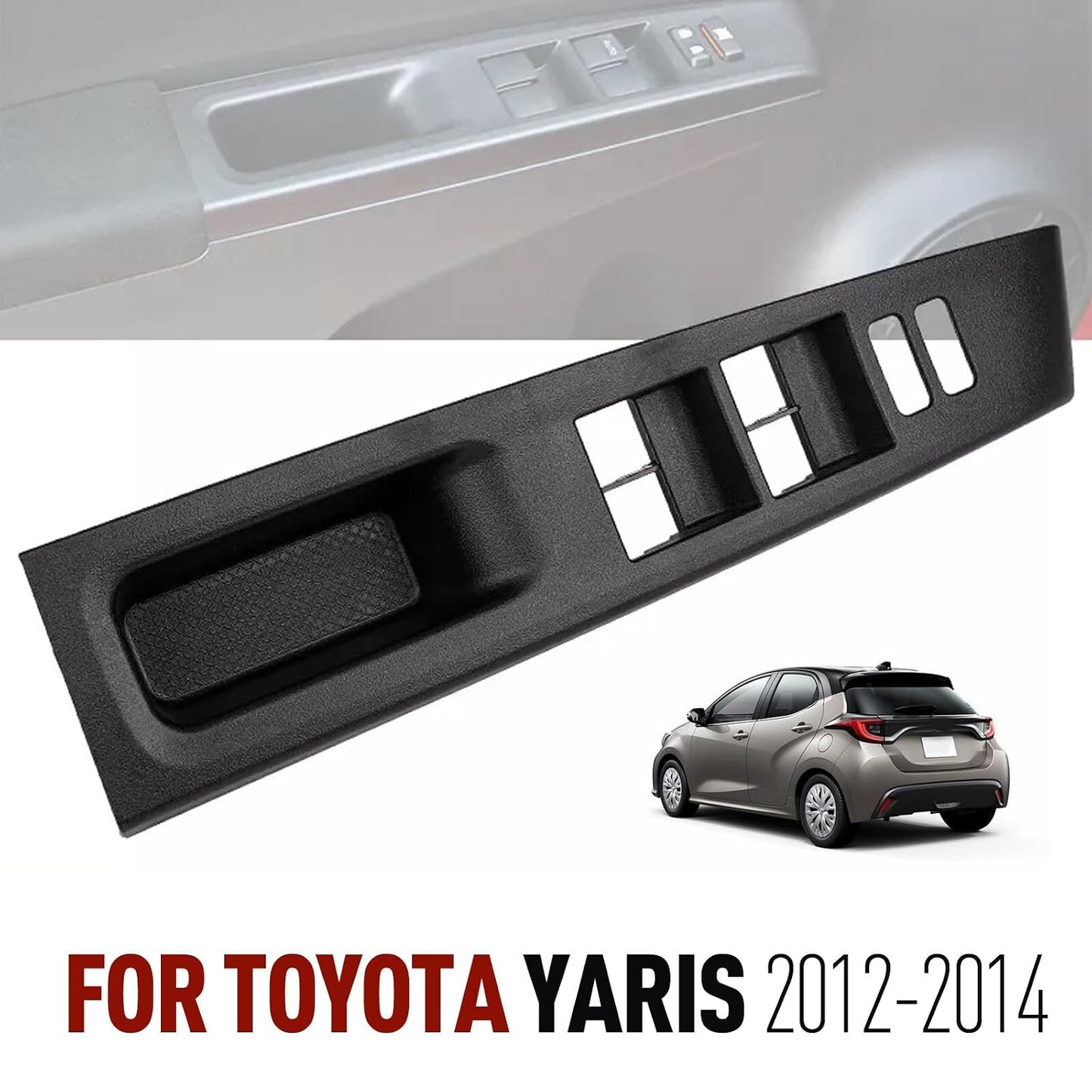 ya 6 8.24 baidi Driver Left Door Window Switch Bezel Trim Panel Cover for Toyota Yaris 2012-20