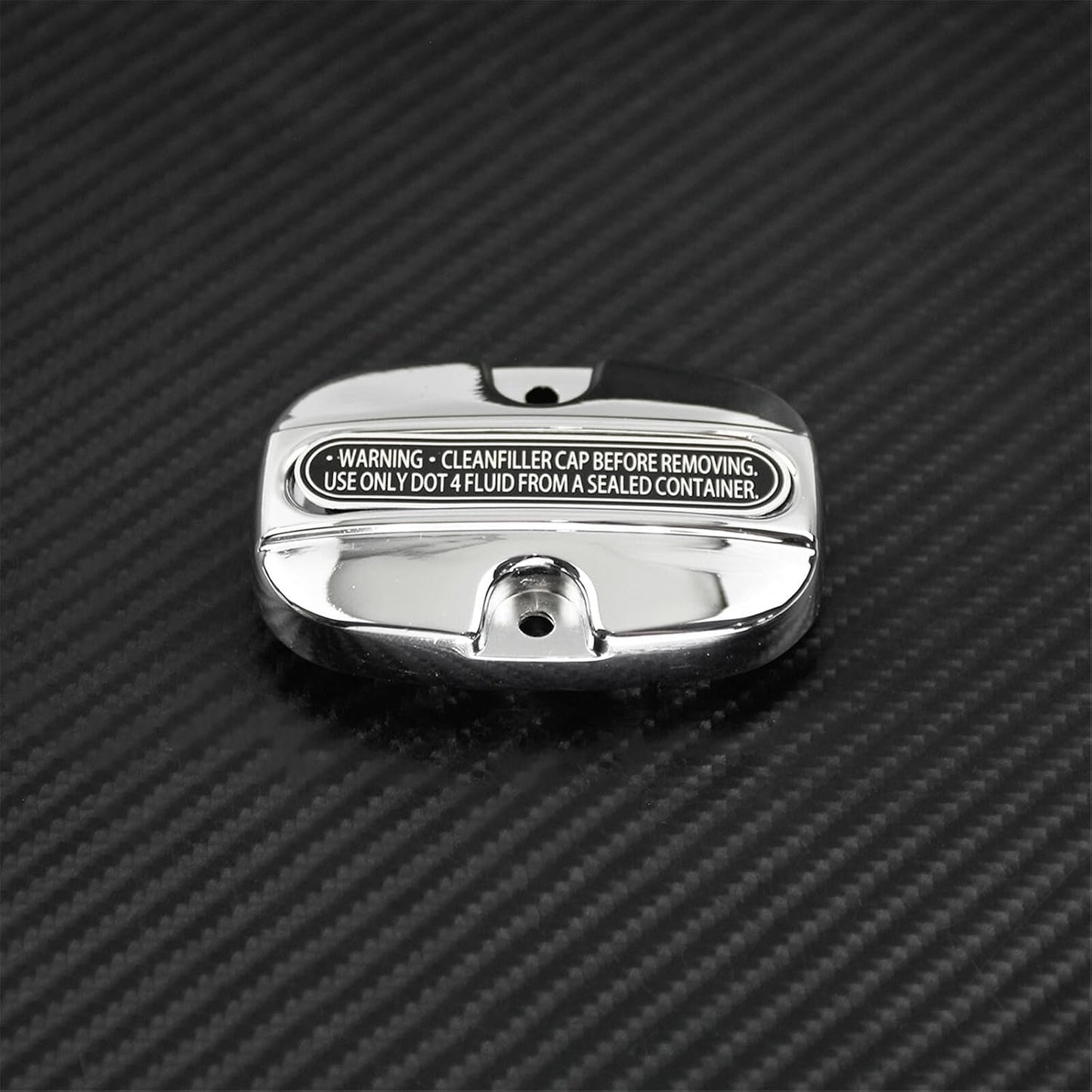 ya 6 8.24 baidi Chrome Rear Brake Master Cylinder Cover w/Gasket Fit For 2008-18 for Harley Touring