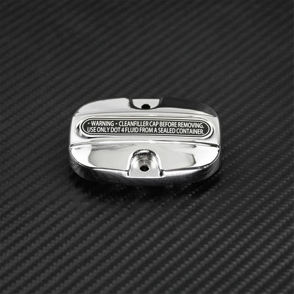 ya 6 8.24 baidi Chrome Rear Brake Master Cylinder Cover w/Gasket Fit For 2008-18 for Harley Touring
