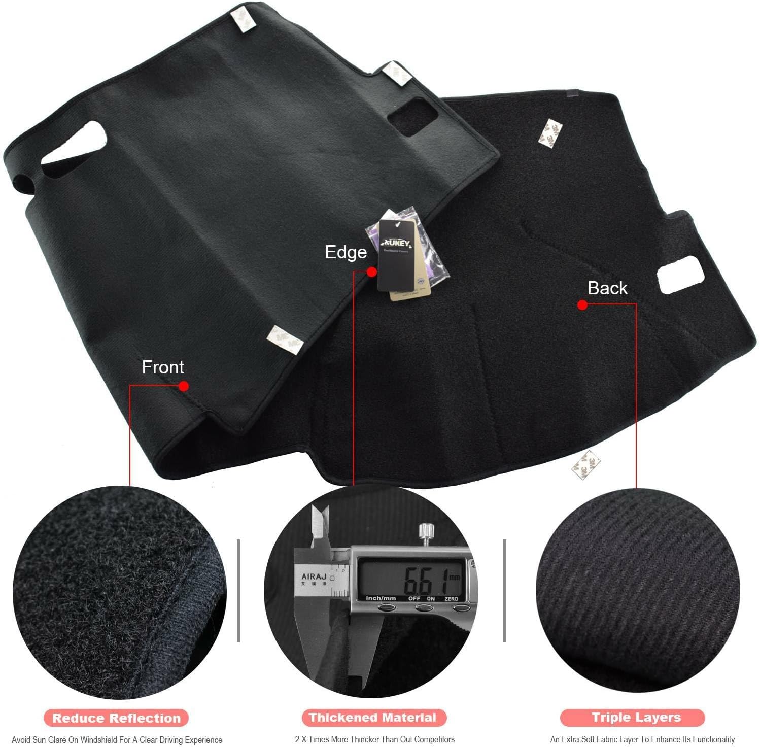 ya 7 8.24 baidi Dashboard Cover for Toyota for Corolla 2007-2012 Dash Mat Dashmat Center Console