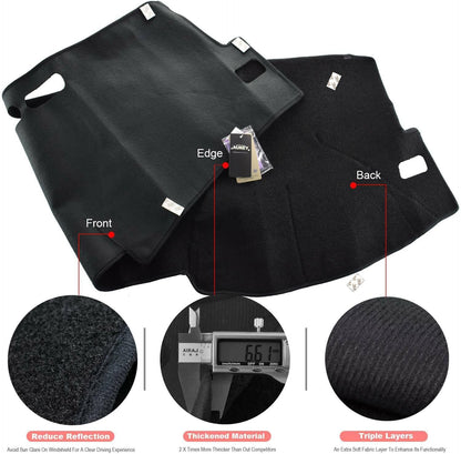 ya 7 8.24 baidi Dashboard Cover for Toyota for Corolla 2007-2012 Dash Mat Dashmat Center Console